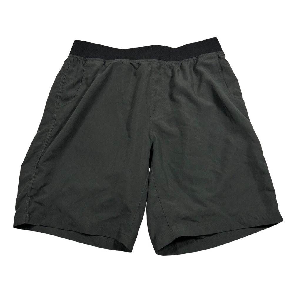 Prana Super Mojo Shorts II Mens XL Charcoal Grey Stretch Yoga Athletic 1963761